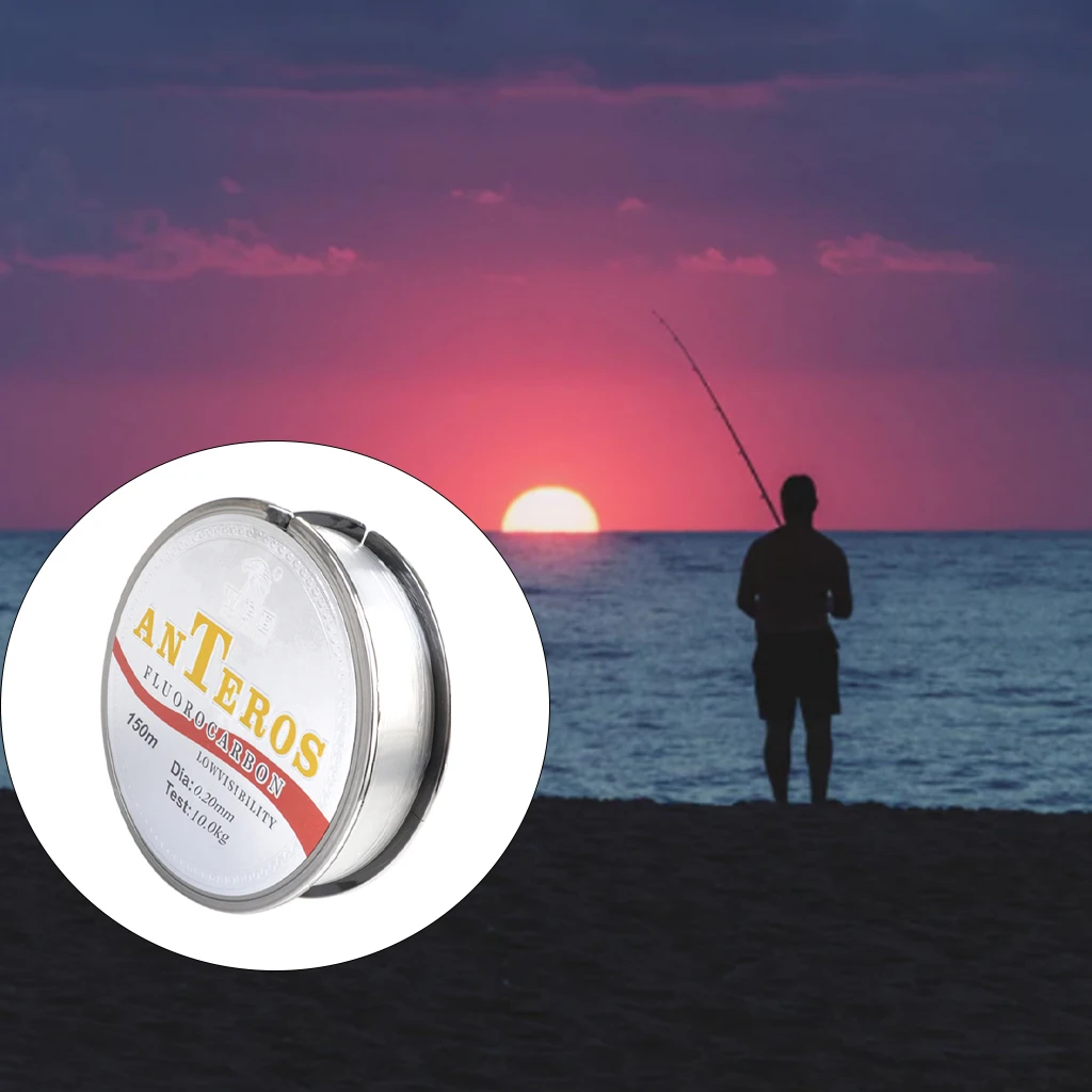 Fishing Line 150m Fluorocarbon Underwater Shock Resistant for Saltwater Freshwater