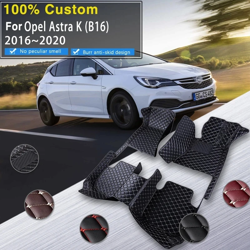 

Car Floor Mat For Opel Vauxhall Astra K B16 2016~2020 Interior Rug Anti-dirty Pad Alfombras Coche Car Mats Floor Car Accessories