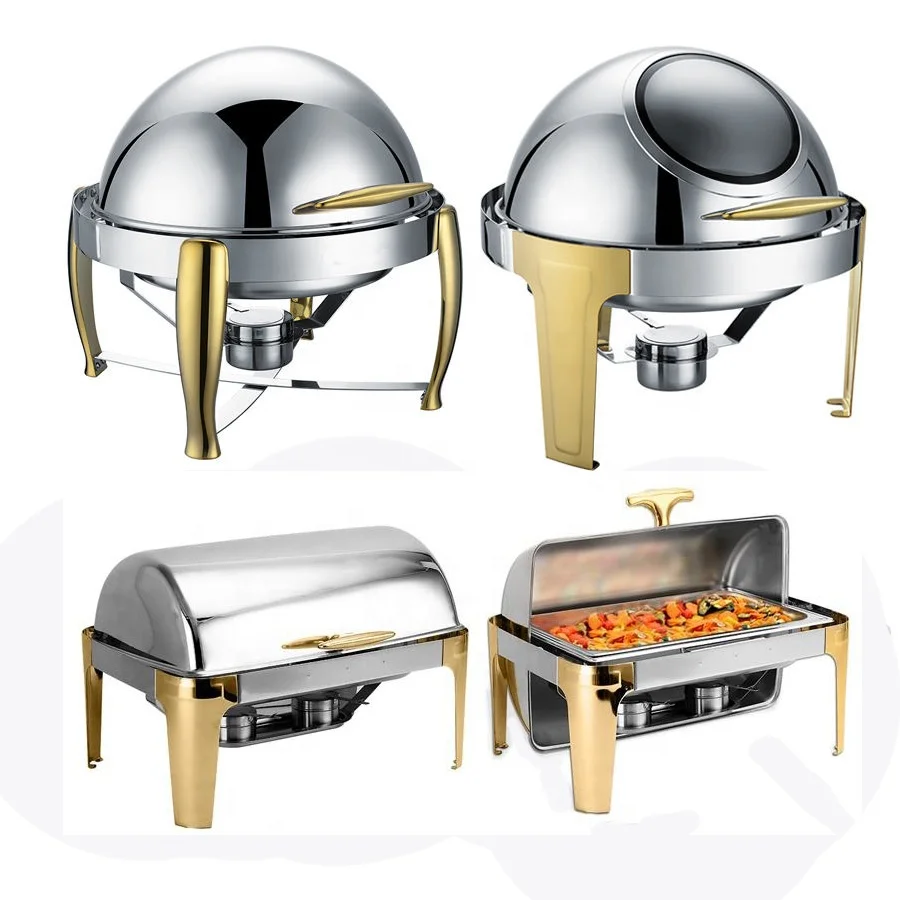 1pcs RollTop Chafing Dish Buffet Set Stainless Steel Chaffing Dishes