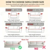 Jacquard Elastic Sofa Cover for Living Room Anti-dirty Washable ArmChair Sofa Slipcover Protector Home Couch Decor 1/2/3/4 Seat 2