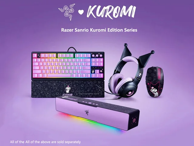 【新品、未開封】 Razer ゲーミングキーボード クロミエディション Razer サンリオ クロミ エディション ゲーミング キーボード ダーク