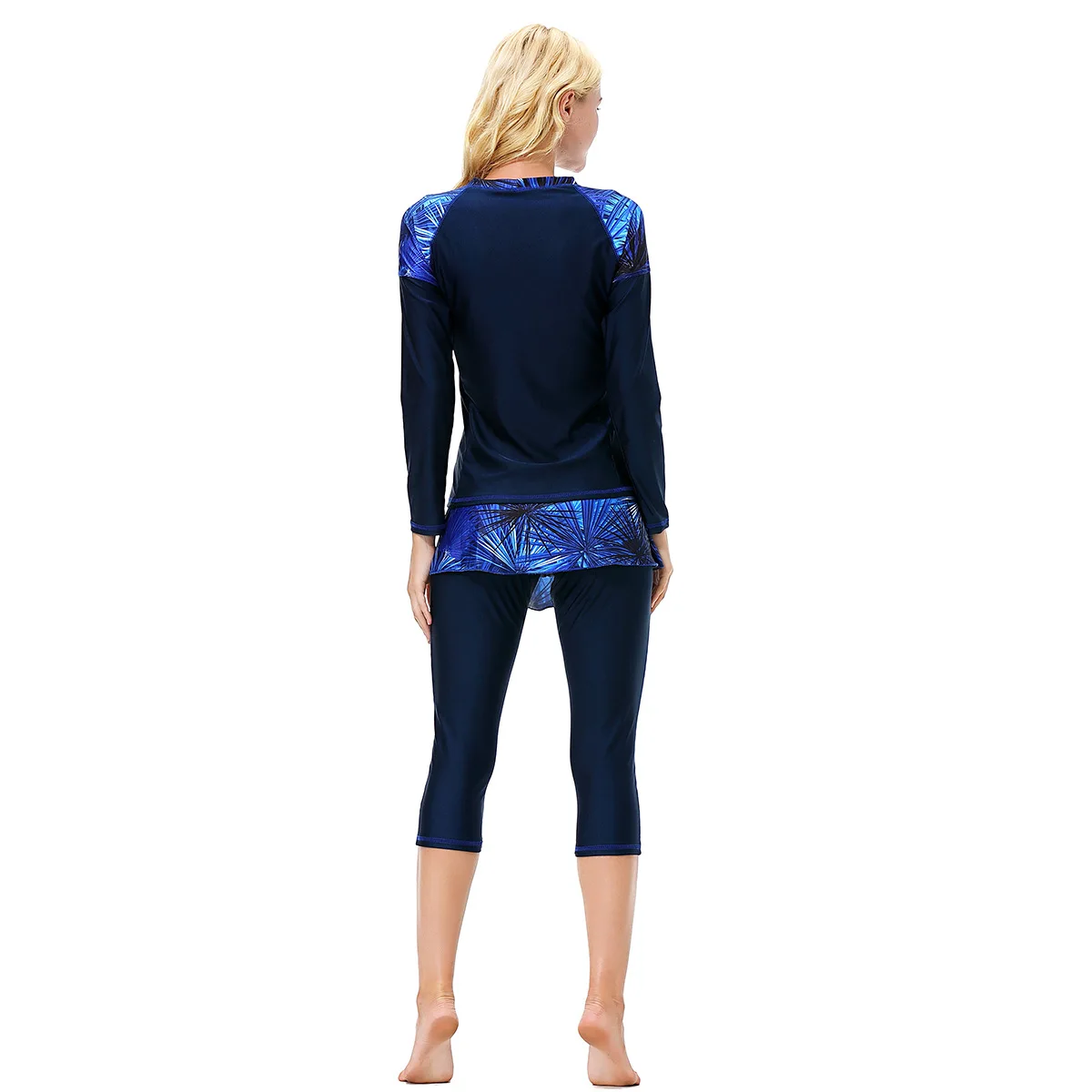 Muslimah Ladies Swimming Wear Women Elastic Hajib Islamic Swim Suits Full Cover Swimwear Rashguards Tankini Burkini Muslim Mujer