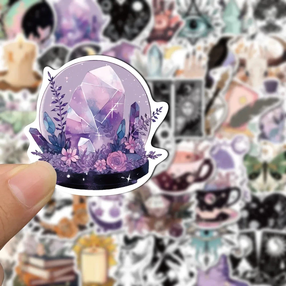 10/30/50PCS Magic Witch Art Cartoon Stickers Aesthetic Goth DIY Phone Laptop Luggage Skateboard Cool Graffiti Decals for Kid Toy 3