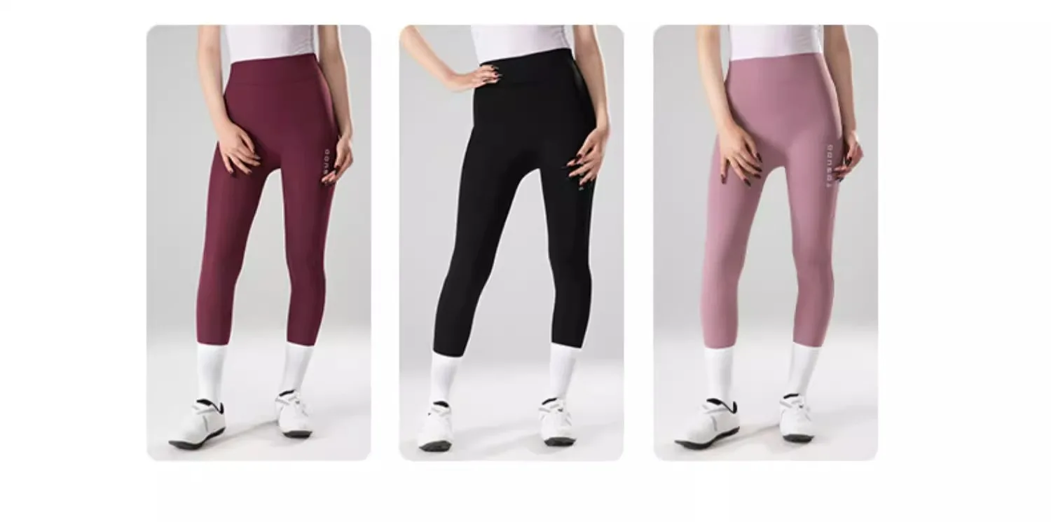Description Picture 4 of itemTOSUOD Women's Cycling Long Pants Seamless Butt-Lifting Bike Trousers for Road Mountain Biking Professional Breathable Sports