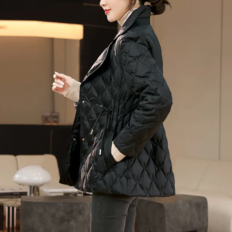 

Short down jacket women's slim fit Light & fashionable 2023 new tailored collar slim fit winter warm windbreaker coat