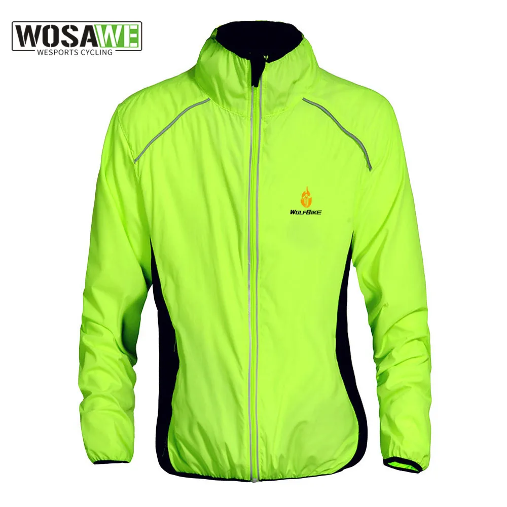 Reflective Water Repellent Cycling Jackets 6 Color Rain Clothing Bicycle Wear Windproof Windcoat MTB Bike Windbreaker WOSAWE cycling jacket cycling clothes reflective jacket