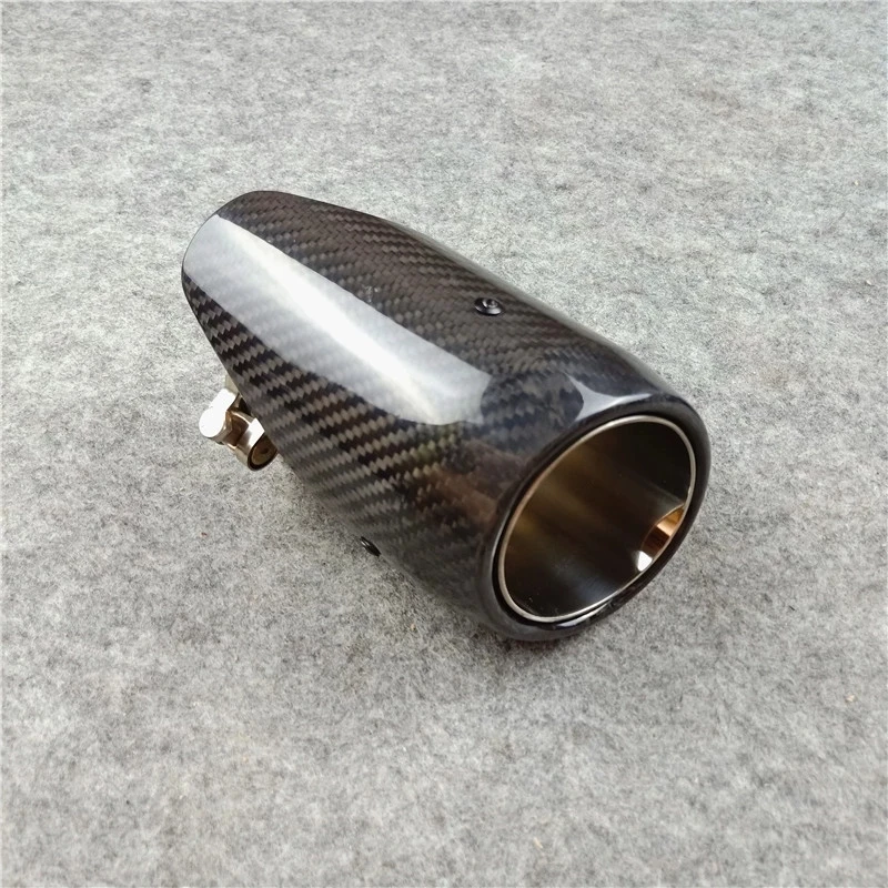 

1 Pcs Carbon Exhaust Tail Throat Mufflers Tips Car Tailpipes For Akrapovic Car Modification Carbon End Pipes Nozzles Tails