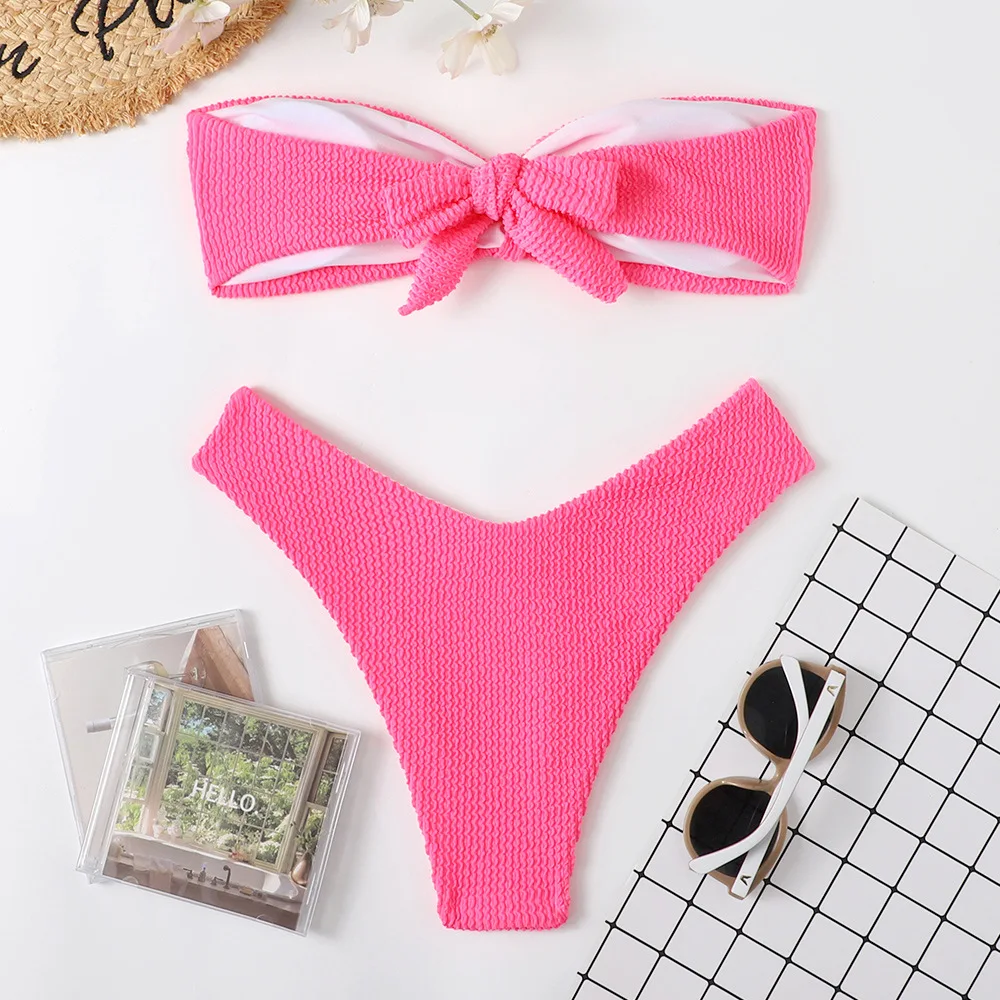 New Women Swimwear Swimsuit  Female Sexy Bikini Set Summer Beachwear High Waist Swimming Suit Bathing Suits 2022 triangle bikini set