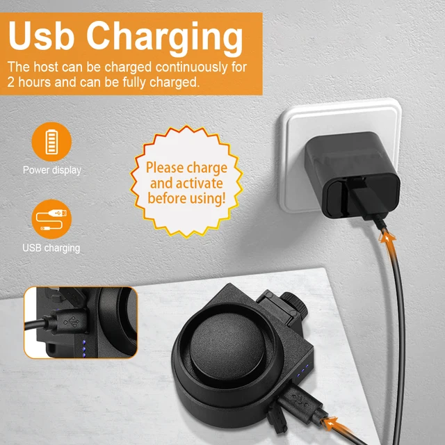 WSDCAM Bicycle Alarm Vibration Alarm Waterproof USB Charging Remote Control 110 dB Bike Motorcycle Alarm Security Protection 5