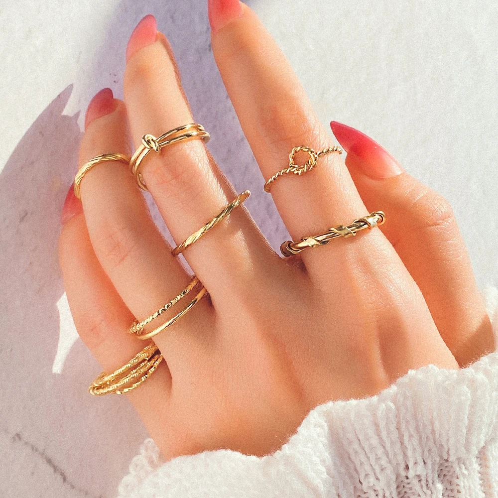 Boho Knuckle Ring Sets Gold Cross Stackable Finger Rings Midi Size Joint  Knuckle Ring Sets For Women And Girls 8pcs | Fruugo MY