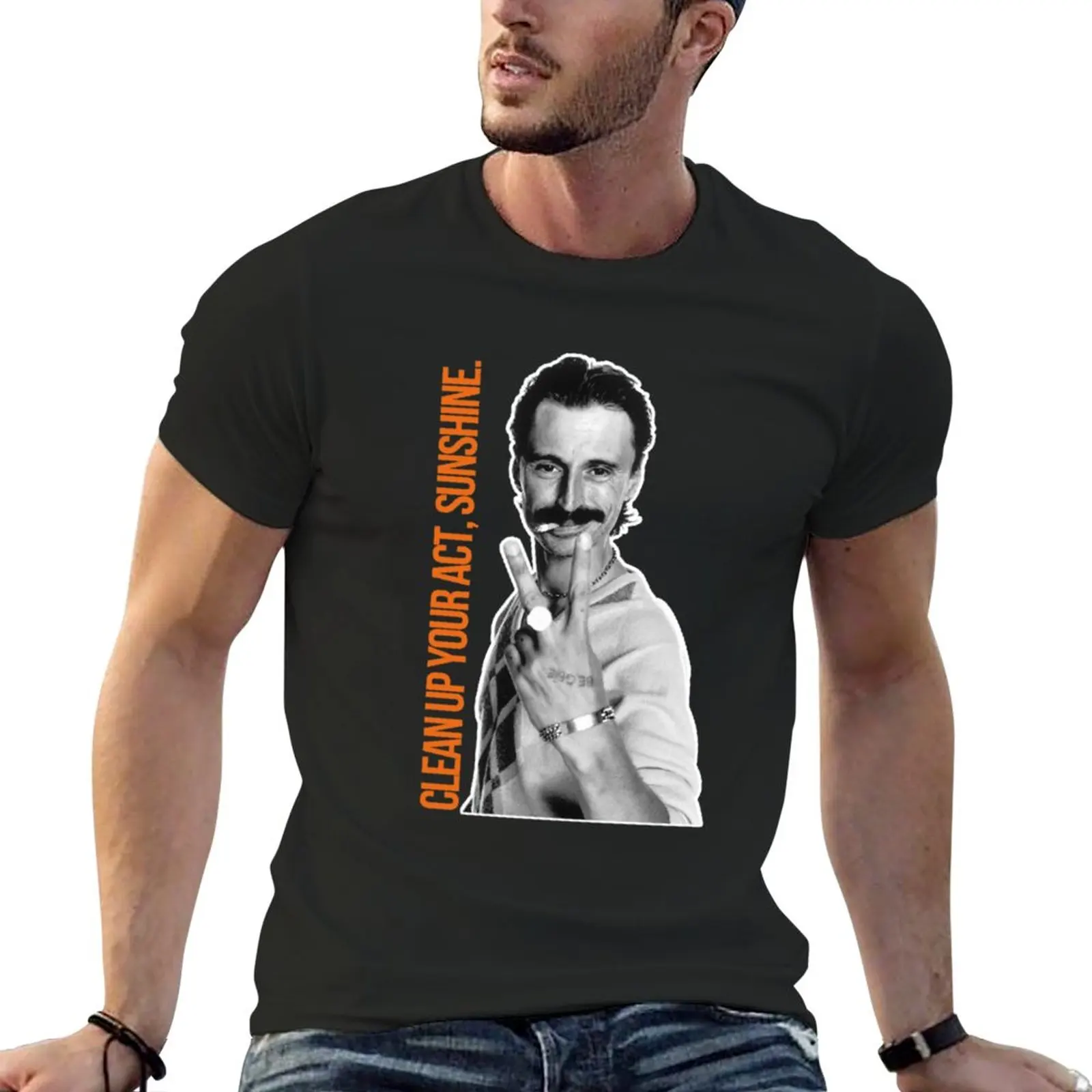 

Begbie - Clean up your act, Sunshine. T-Shirt customizeds summer tops T-shirts for men cotton
