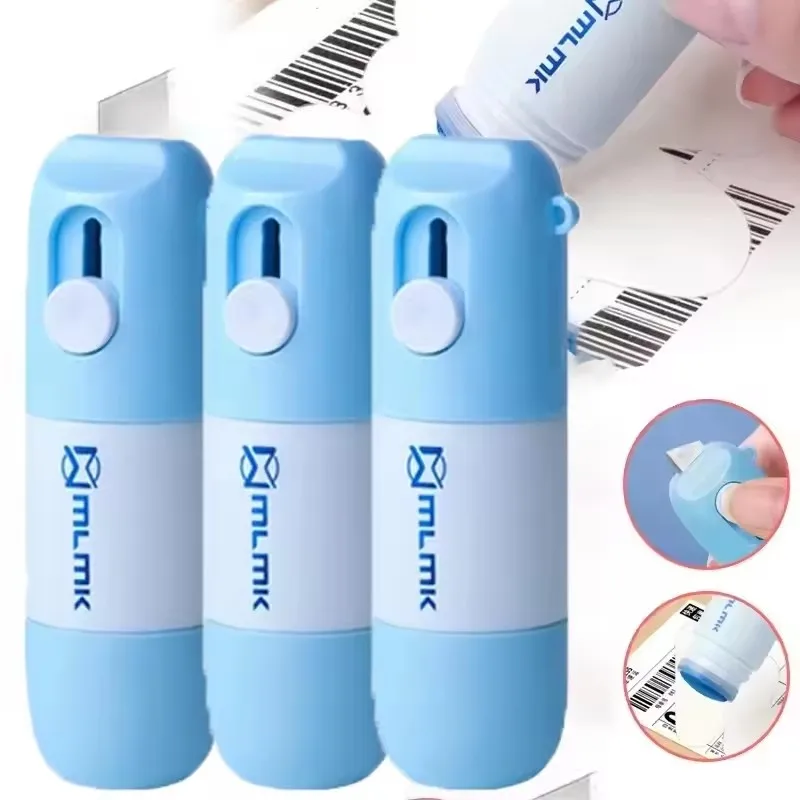 2 in 1 감열지 수정액 및 개봉칼 안전 감열지 데이터 보호액 지우개 사무용품