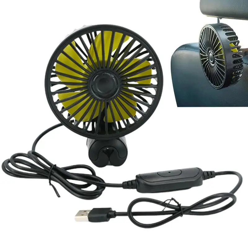 

Автомобильные вентиляторы для заднего сиденья, детский автомобильный вентилятор для сиденья, 5 В, охлаждающий воздушный вентилятор с USB-портом для зарядки и кабелем для внедорожников, автомобилей