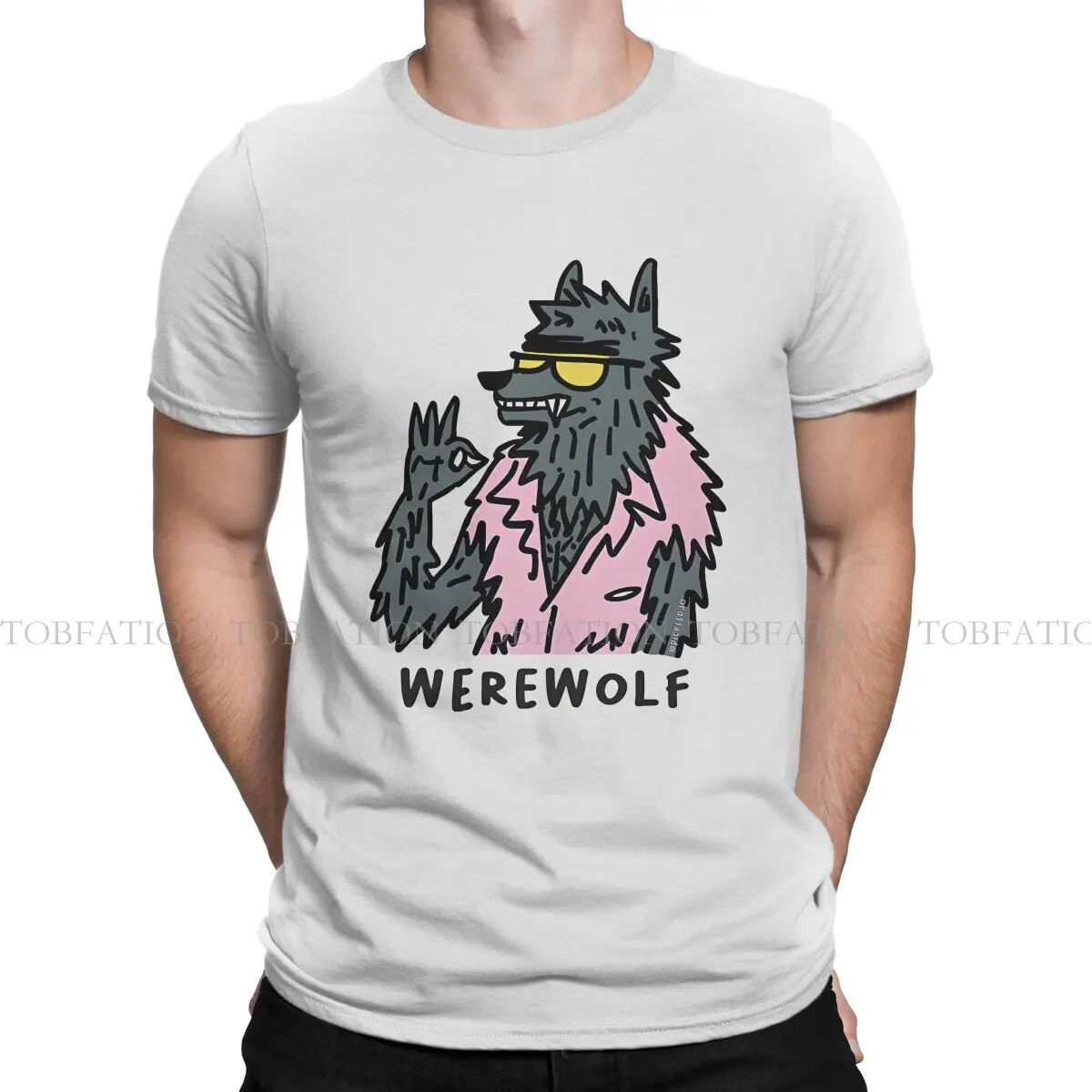 

Классная Уникальная футболка Werewolf Wolfman, Высококачественная футболка в стиле хип-хоп