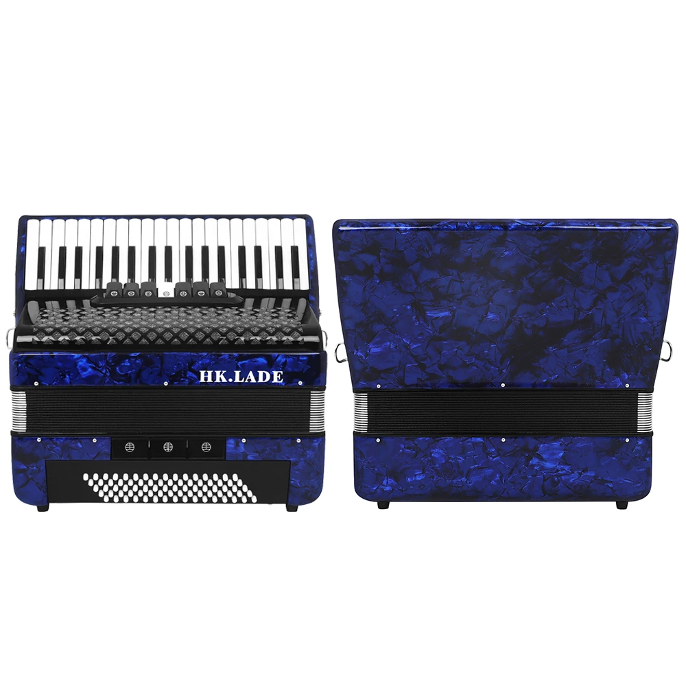 HK&middot;LADE Accordion 37 Keys 80 Bass Accordion With Strap Bag Professional Keyboard Instrument For Grading Performance/Teaching