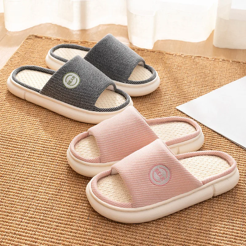 Breathable Open Toe Slippers - Non-Slip Indoor Slides for Men and Women