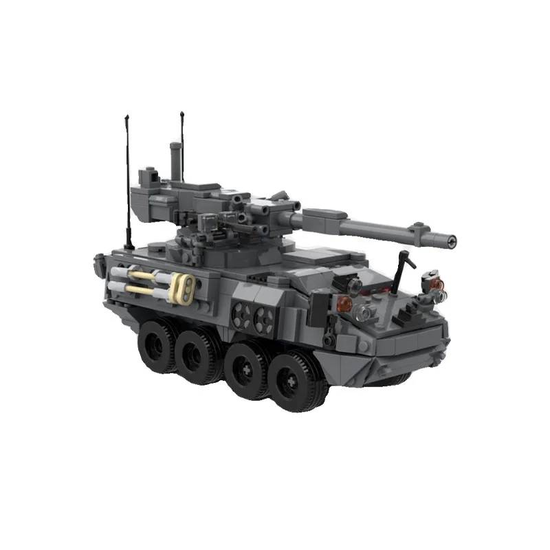 Популярная модель военного оружия WW2 M1128 MGS для самостоятельной сборки, креативные идеи, высокотехнологичный детский подарок, бронированный автомобильный блок