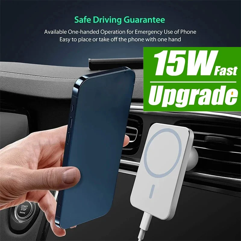 VersoraX Magnetische Beker Telefoonhouder Auto Draadloze Oplader Voor Magsafe 15w Snel Opladen Autohouder Standaard Iphone 16 15 14 13 12 Mag Light Wc 2177539665