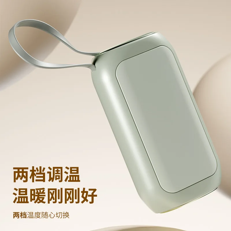 

New portable hand warmer treasure charging treasure 2-in-1 large capacity mini double-sided heating portable warm baby magic