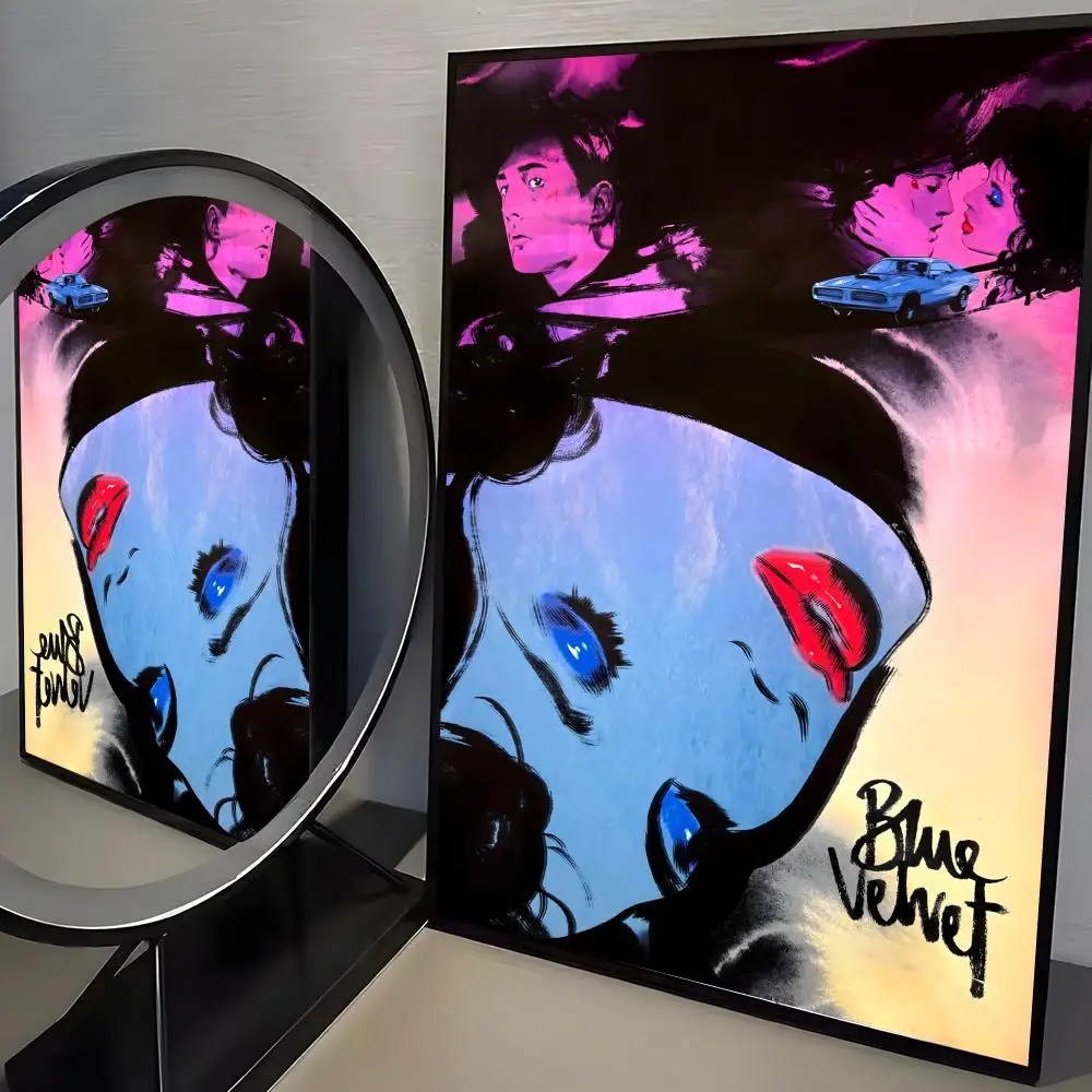 Premium Blue Velvet Movie Poster - HD Self-Adhesive Wall Decor for Home, Office, Dorm, and Bedroom - Perfect Gift Option