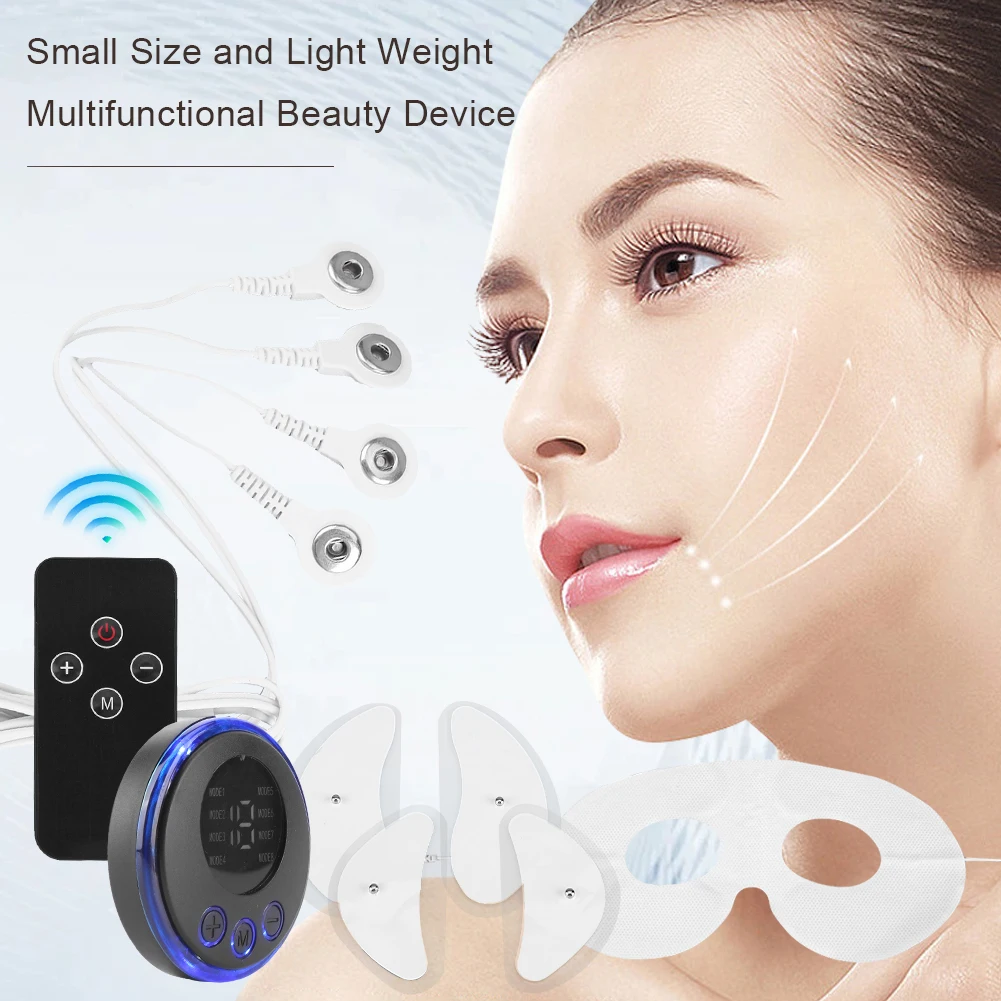 EMS Facial Massager Current Muscle Stimulator Anti-Wrinkle Facial Lifting Device USB Charging Face Tightening Tool for Neck Face