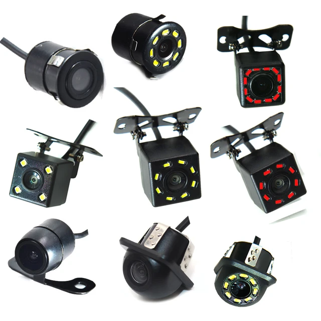 Caméra Arrière pour Voiture 4 LED Vision Nocturne - Moniteur de Stationnement Rétro-Éclairage Etanche CCD à Grand Angle et Vidéo HD 1