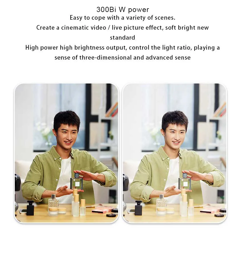 300W Bi LED Video Light,Continuous LED Lighting with 2.4G Wireless Remote for Portrait,Wedding,Outdoor Shooting,YouTube Videos