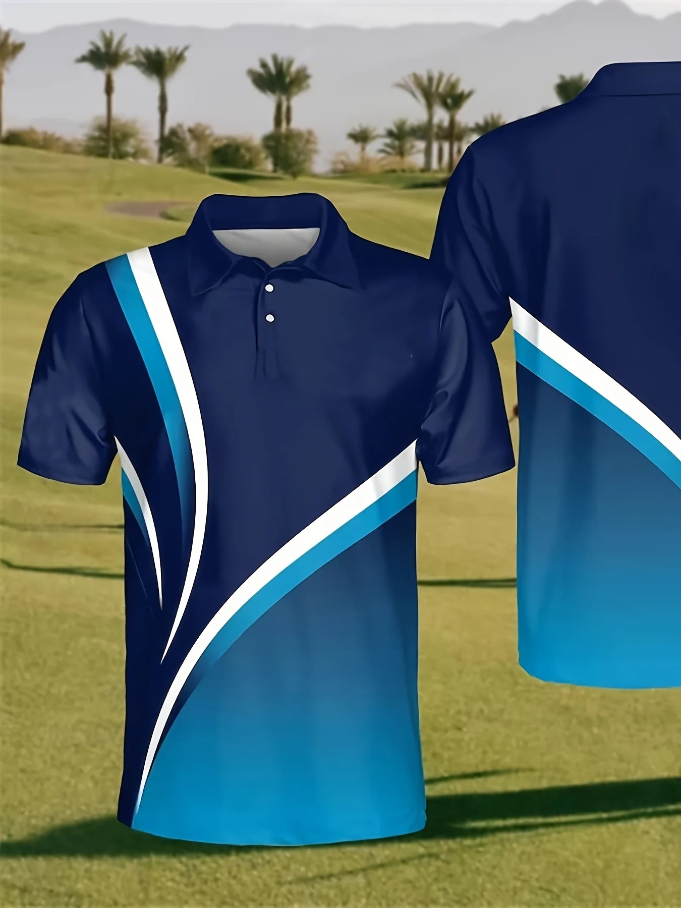 Summer T Shirts for Men 2024 Short Sleeve Men's Clothing Collar 3D Printing Plain Shirt Striped Polo Tees Fashion Pullover Tops 15 S395424c686674db3a8b142da488fe0deK