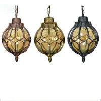 Vintage LED Pendant Lamps Antique Outdoor Balcony Courtyard Villa Pavilion Grape Waterproof Pendant Lights Walkway Hanging Lamp 1