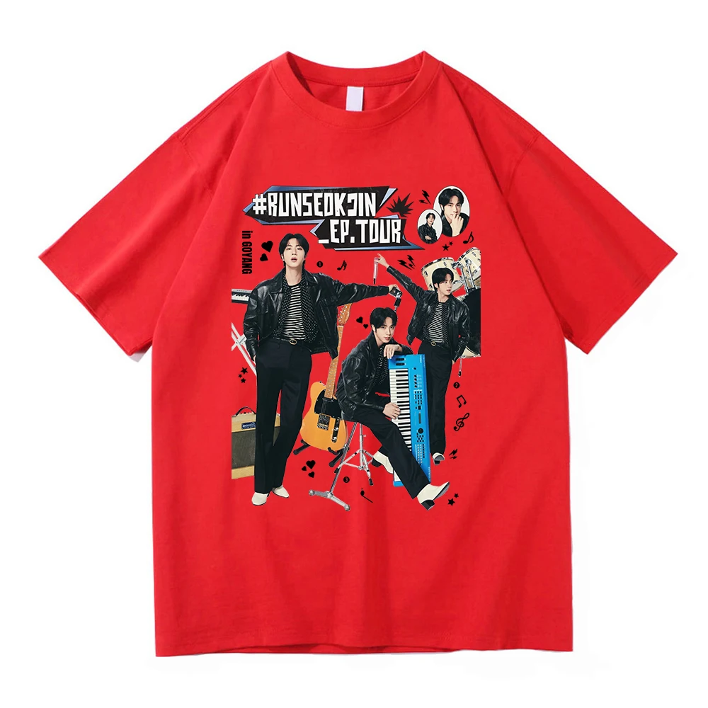 #RUNSEOKJIN EP TOUR Tシャツ Jin RUNSEOKJIN EP TOUR 2025 Tshirts Korean Singer Graphic
