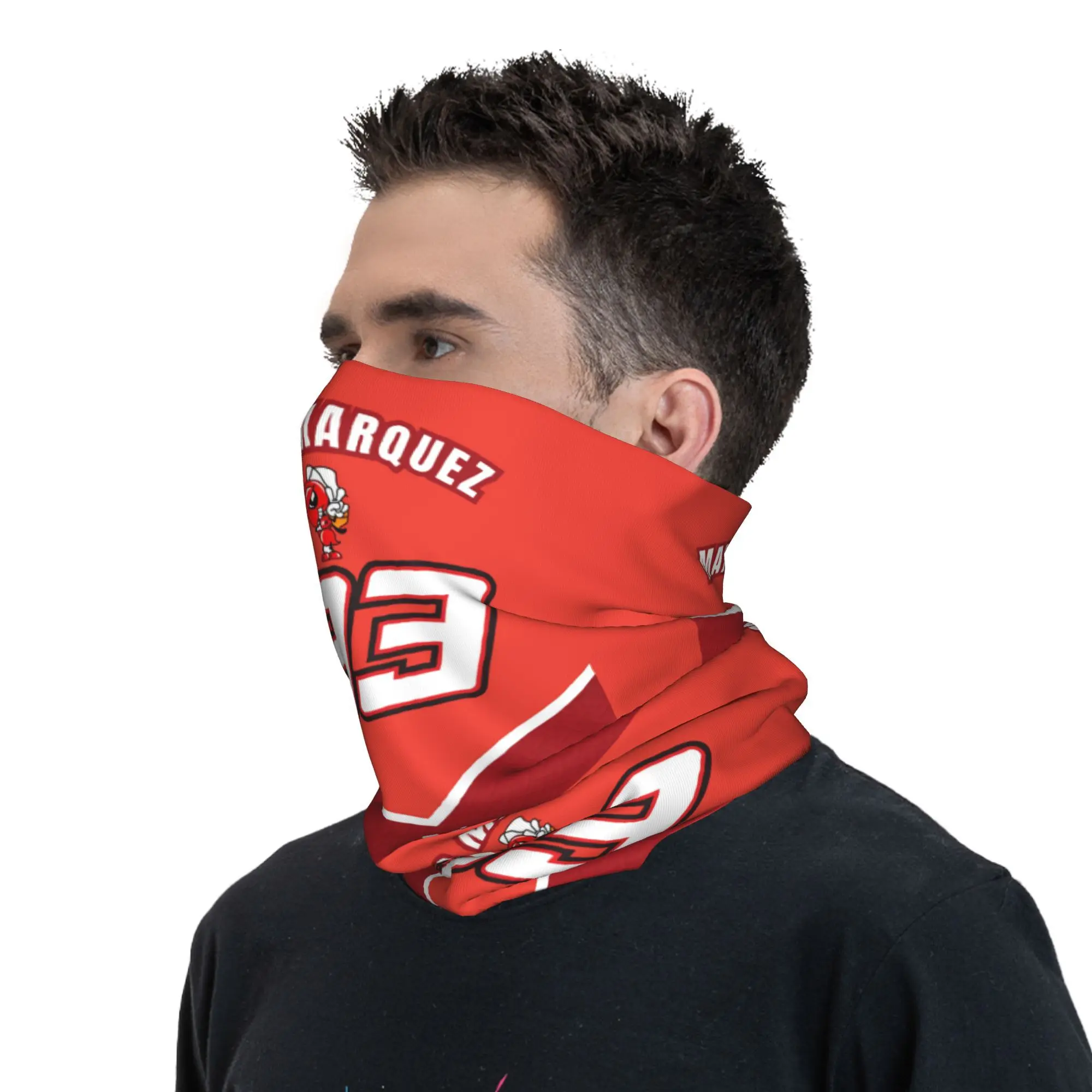 Motor-Marquezs Marxs Motorcycle 93 Racing Bandana Neck Warmer Men Women Winter Ski Hiking Scarf Gaiter Face Cover