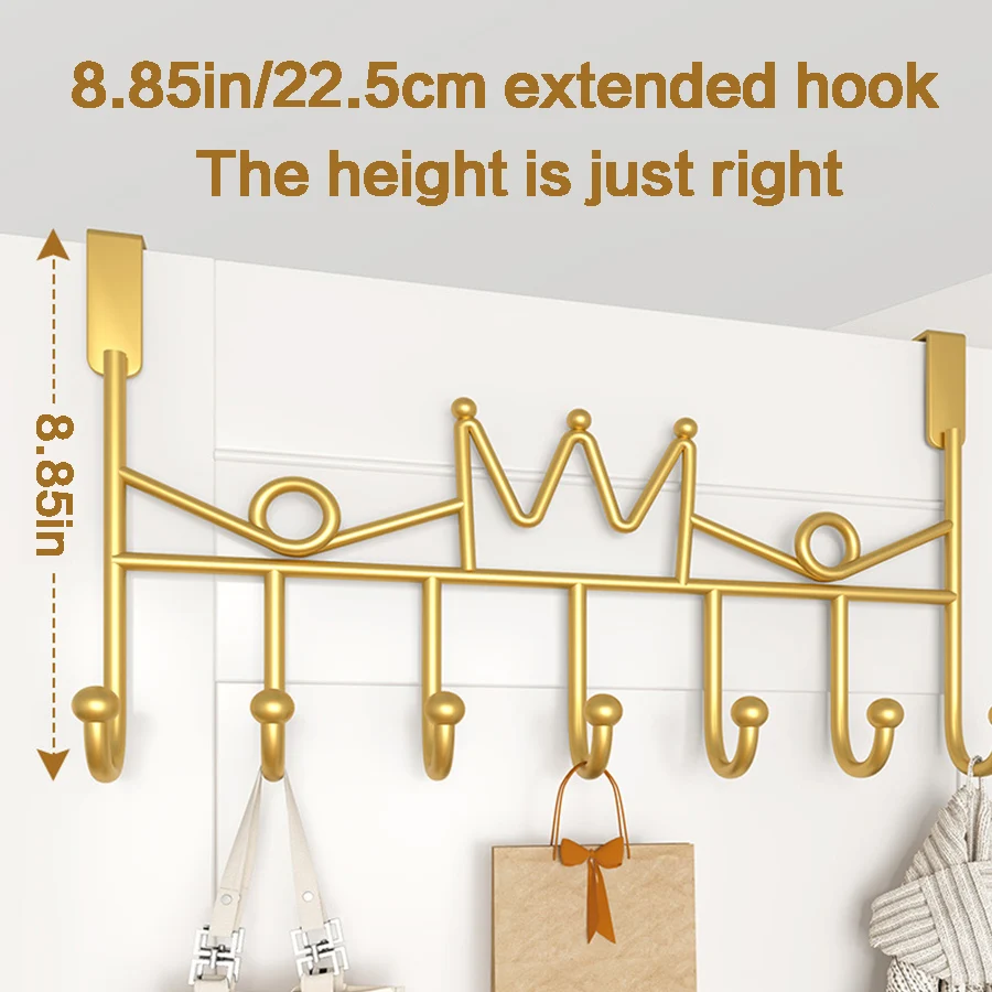 Hook Behind the Door Punch-Free Rear Hanger Storage Coat Hook for Entrance Bathroom Living Room Kitchen-storage hook,door hook