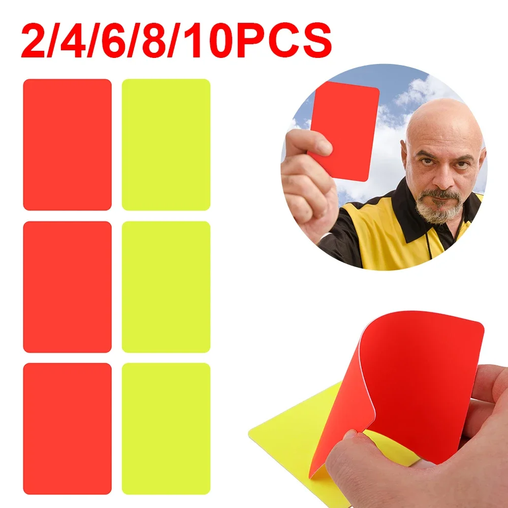 Soccer Referee Cards 2/10Pcs PVC 3.2x4.3 inch
