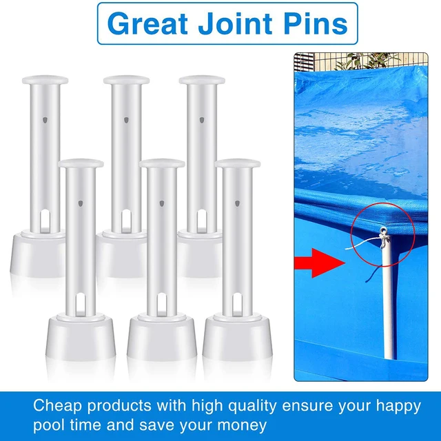 12 Csomag Csere Műanyag Medence Ízületi Csapok Gumi Tömítésekkel Az Intex Kerek Fém Keret Úszómedence Alkatrészekhez