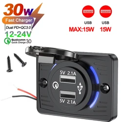 Multi - Port USB Wall Charger with Quick Charge Technology (Dual USB 5V 2.1A)