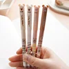 4/26/56pcs Set Creative Brown Bear Pufferfish Erasable Pen, 0.5mm Blue/Black Ink Refill-Smooth Writing Pen Body Anti Slip Design 6
