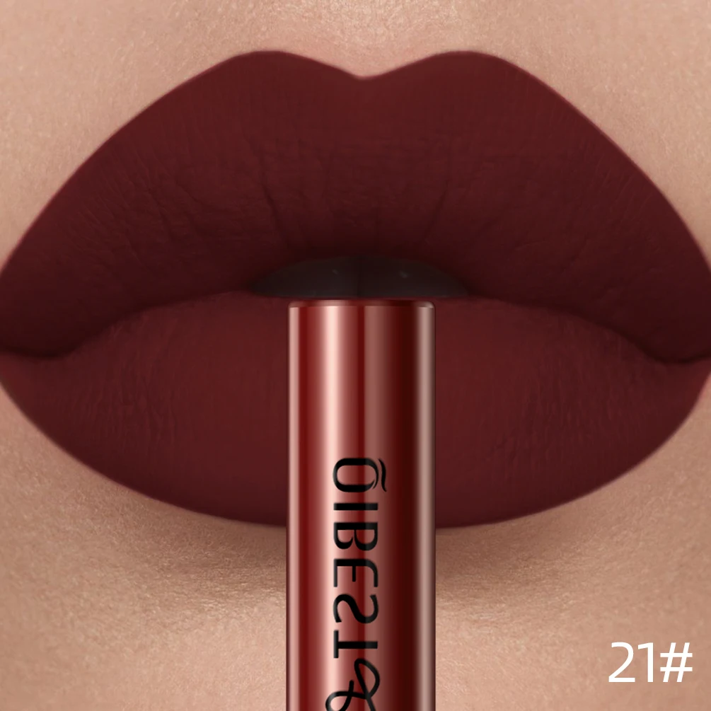 Velvet Matte Nude Waterproof Lip Gloss – Long-Lasting Pigmented Lip Tint