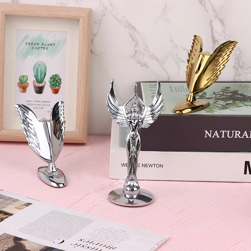 Винтажный Универсальный 3D логотип автомобиля, передний орнамент, летающая шляпа, металлическая эмблема, крышка капота статуи Свободы, декоративный логотип