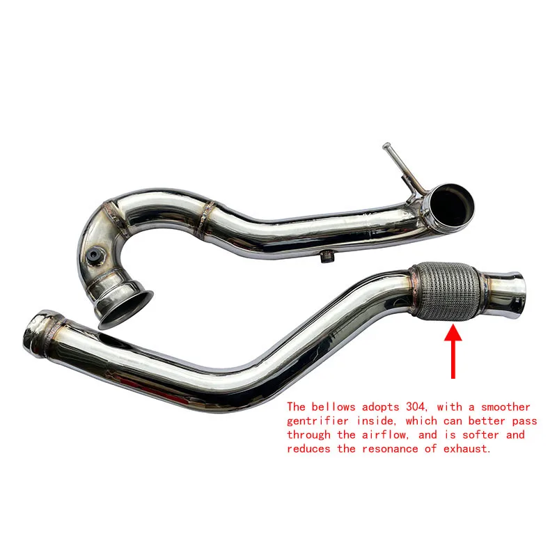 

Turbo Catless Downpipe Exhaust for Benz for AMG A45 cla45 3inch