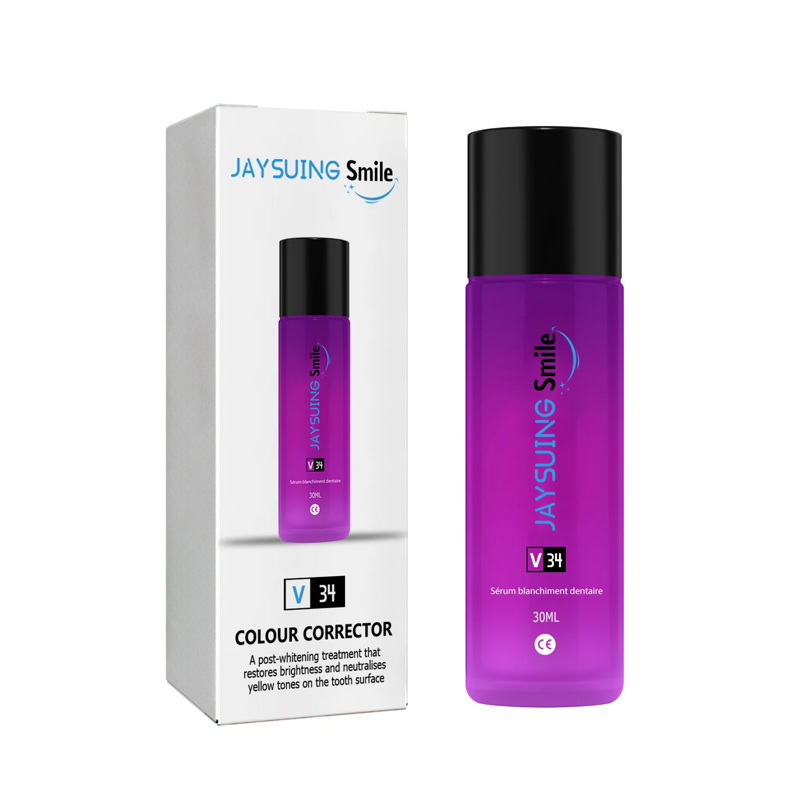 2x Jaysuing Suero Blanqueador Dental para Belleza, Limpieza de Manchas y Cuidado de Dientes, para un Brillo Radiante
