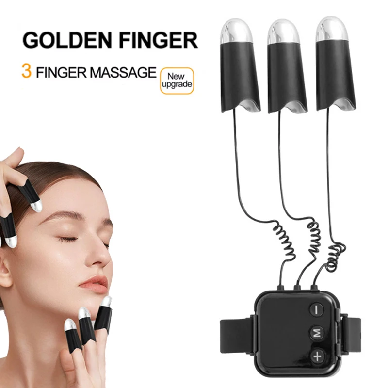 Facial Massager Facial Microcurrent Gold Finger Anti-aging Facial Massager Skin Tightening Neck Face Lifting Massager Skincare