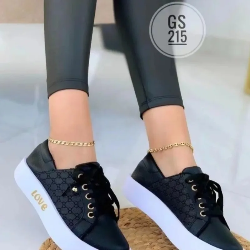 2024 패션 여성 캐주얼 스니커즈, 소녀 학생 작은 여성 가황 신발, 트렌드 간결한 편안한 플랫 슈즈, Zapatillas Mujer 