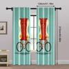 2pcs, Pattern Curtains 2D print Breakfast depicting ham and eggs1 Durable Polyester (without rod) Stuff Clearance Perfect for 5