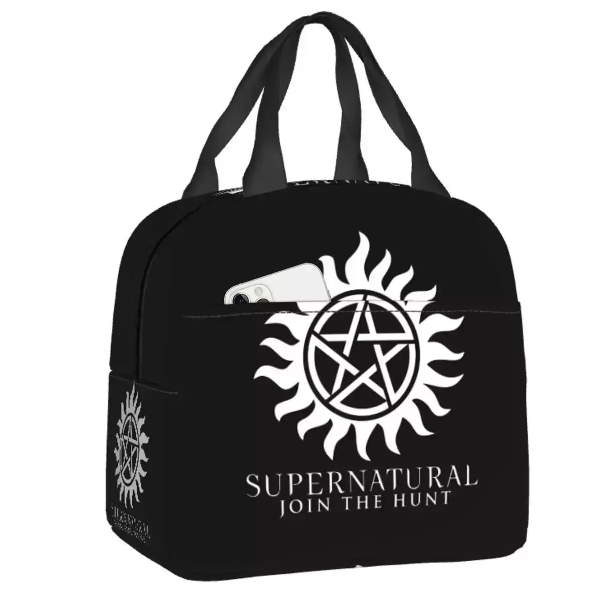 

2024 New Supernatural Anti Possession Symbol Insulated Lunch Bags For School Office Waterproof Cooler Thermal Lunch Box Children