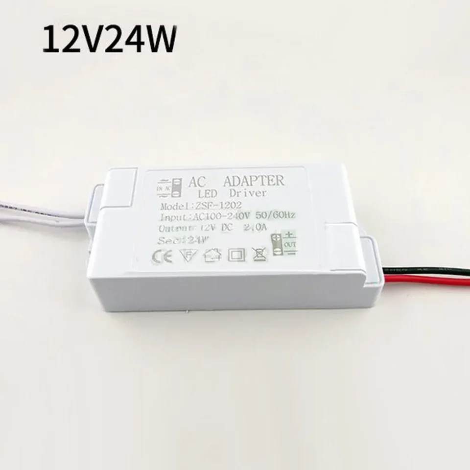 LED ドライバーアダプター LED 照明用 AC90-240V から DC 12V 12W 24W