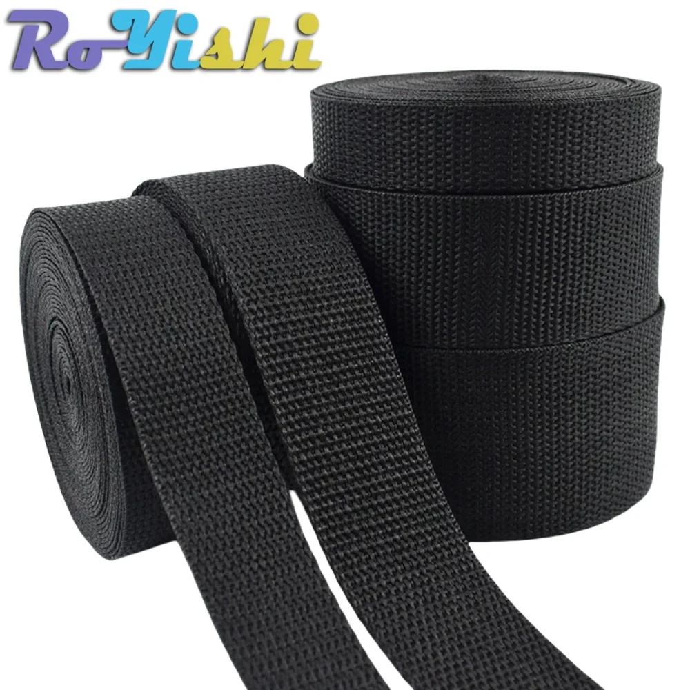 5 Yards 10-50mm Nylon Webbing Tape Backpack Strap Pet Collar Safety Belt Ribbon Band Bag Clothing DIY Sewing Accessories