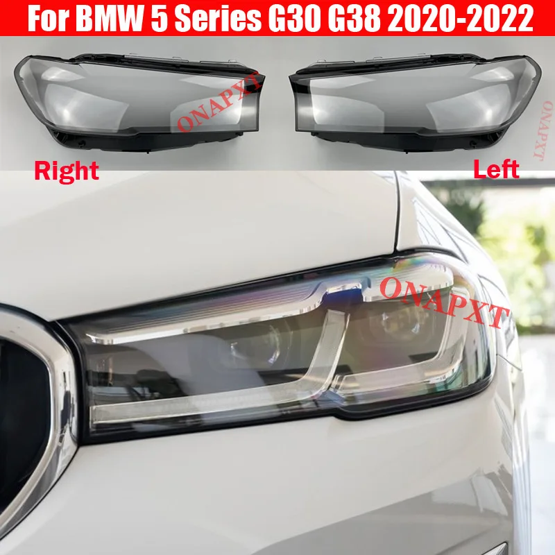 FOR BMW 5 SERIES G30 G38 G31 2016-2019 HEADLIGHT LENS HEADLAMP COVER