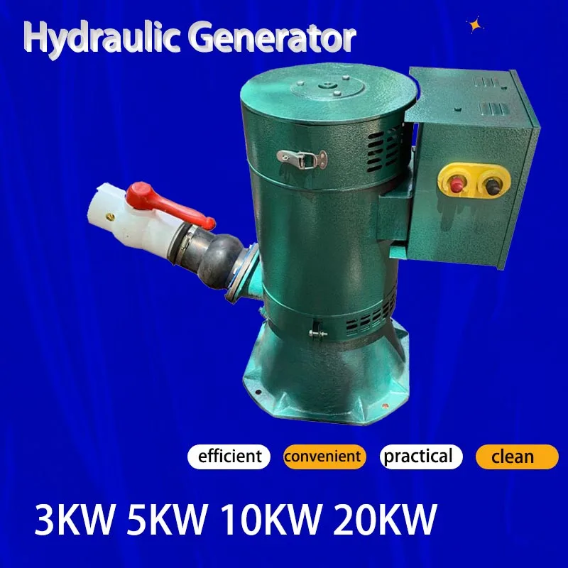 

China Factory 3 Phase 220V 380V 5KW 10KW Oblique Impact Hydraulic Water Generator Hydraulic Generators Kit 30KW Water Turbine