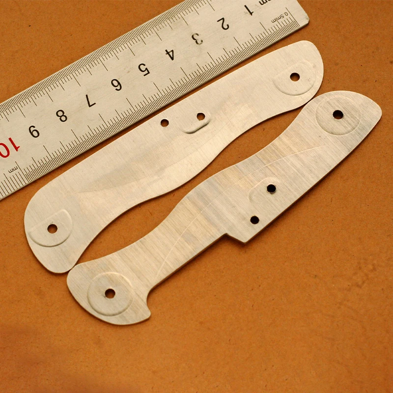 1 Paio Di Coltelli In Alluminio Parti Originali Fodere Fodera Divisorio Distanziatore Bordo Per 111Mm Victorinox Swiss Army Coltelli Forester Mo4De