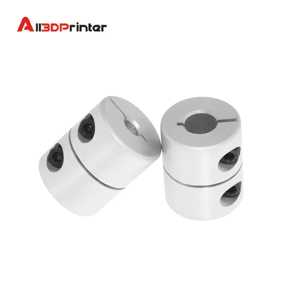 

2PCS 3D Printer Parts T8 lead Screw Rigid Shaft Coupler Clamp Stepper Servo Motor coupling D20 L25 5x8x25mm For CR10 Ender3